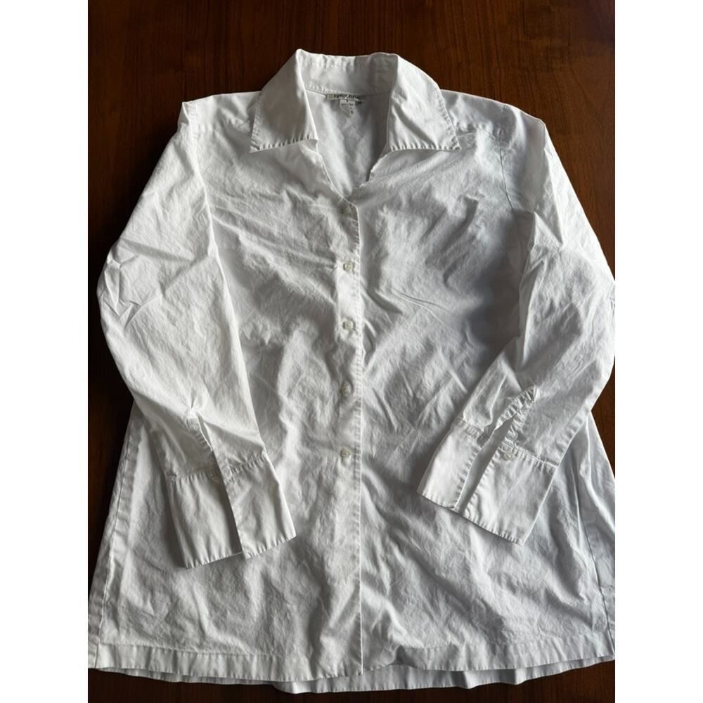 Tyler Boe Women's White Cotton Long Sleeve Tunic - Size 8